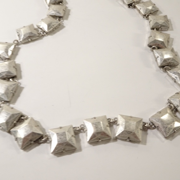 Lee Angel Square link Long Piper Necklace NWT 295 - Picture 4 of 6